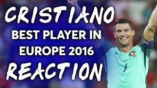 Watch Cristiano Ronaldo, UEFA Best European Player 2016 - REACTION Video
