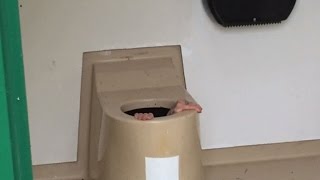 Watch Down in the dumps: man0 stuck down loo over lost phone Video