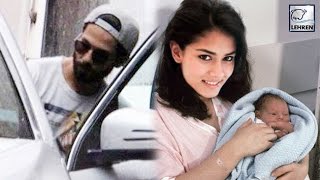 Watch Shahid Kapoor MEETS Wife Mira & His Baby Girl Video