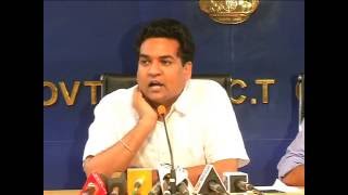 Watch Delhi Water Minister Kapil Mishra Briefs Media on Important DJB decision Video
