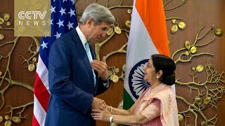 Watch John Kerry visits India to boost trade and security ties Video