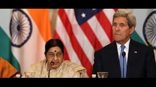 Watch John Kerry Meets Sushma Swaraj In Delhi - Video Footage Video