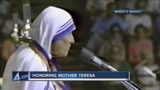 Watch Marquette University honors Mother Teresa ahead of her canonization Video
