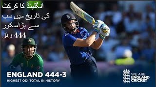 Watch England Smashes 444 Runs in 3rd ODI vs Pakistan Highlights of World Record Video