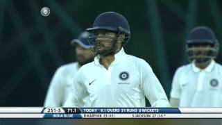 Watch Duleep Trophy 2016 /17 India Red vs India Blue  Day 3 Video