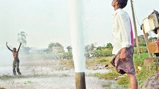 Watch Wonderful Water Rise 100 mrs Height Pathala Ganga Water Flow - Amazing Videos Video