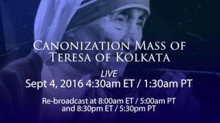 Watch Salt - Light to Air Canonization Mass of Teresa of Kolkata - Promo Video
