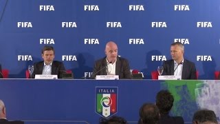 Watch FIFA president says football video replays 'promising' Video