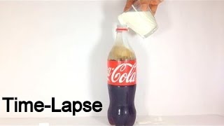 Watch Coke and Milk Amazing Experiment explanation Time Lapse OMG Video