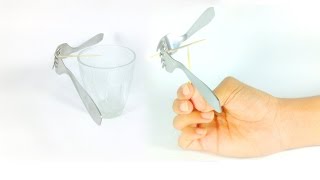 Watch simple science experiments - Fork balance trick Video