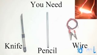 Watch How To Make PENCIL TORCH at home - Simple Science Experiments Video