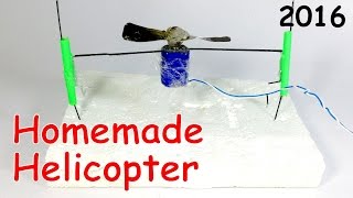 Watch How to Make a HELICOPTER with MOTOR at Home that Flies Easy Video