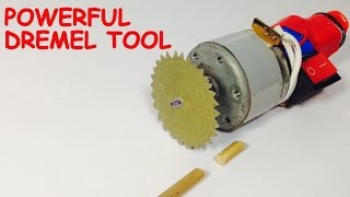 Watch How to make a POWERFUL MINI CUTTER at HOME - DREMEL TOOL Video