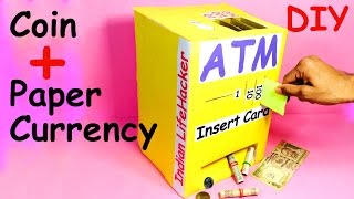 Watch How to Make Piggy Bank ATM Machine at Home - DIY Craft for Kids Video