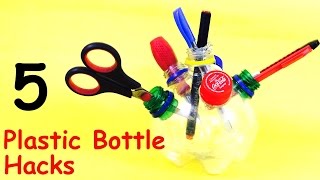 Watch 5 DIY Creative IDEAS to Reuse Plastic Bottles Video