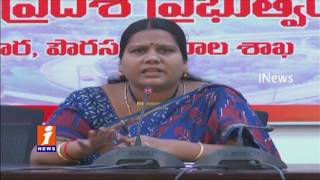 Watch Minister Peethala Sujatha Fires on Jagan and Roja iNews Video