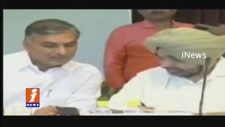 Watch Minister Harish Rao Delhi Tour For MoU With NABARD Pending Projects iNews Video