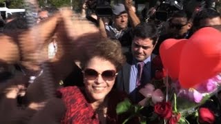Watch Brazil's Rousseff leaves presidential palace for good Video
