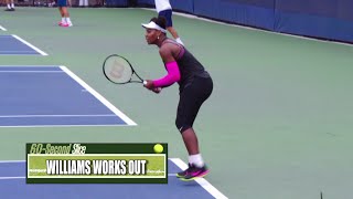 Watch Serena Williams practicing on day off at US Open - September 6, 2016 #USOpen Video