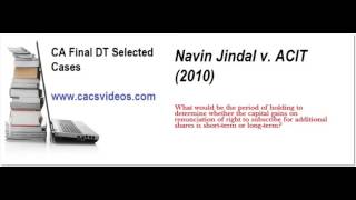 Watch CA Final DT selected cases part 7 NOV15 by cacsvideos Video