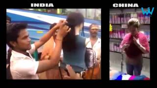 Watch Amazing talent of Chinese and Indian salesman Video