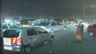 Watch Hyderabad Roads Blocked with Heavy Traffic Due to Rains iNews Video