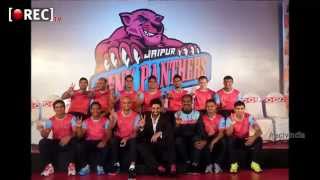 Watch Abhishek Bachchan unveils the official jersey of the jaipur team Photo gallery slide show Video