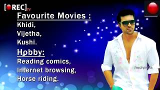 Watch Tollywood Actor Ram Charan Profile Biography Movies Awards Favourites Facts list slide show Video
