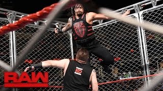 Watch Roman Reigns vs. Kevin Owens - Steel Cage Match: Raw, Sept. 19, 2016 Video