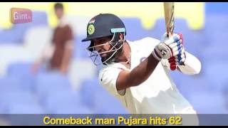 Watch India vs New Zealand 1st Test Day 1 - Vijay, Pujara score half centuries Video