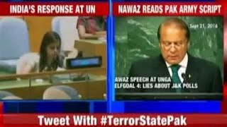 Watch India UN Secy Eenam Gambhir's Reply To Nawaz Sharif's UNGA Speech Video