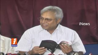 Watch Undavalli Responds on Central Minister Jaipal reddy Over Comments on Division Book | iNews Video