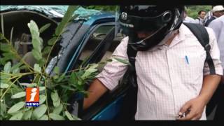 Watch 2 Dead, 3 Severely Injured As Car Hits Divider At Gajuwaka | Vizag | Andhra Pradesh | iNews Video