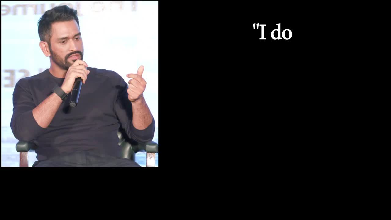 Watch Dhoni Spill The Beans On His Biopic Sequel - Watch Here Video