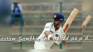 Watch Gautam Gambhir returns to India Test squad Video