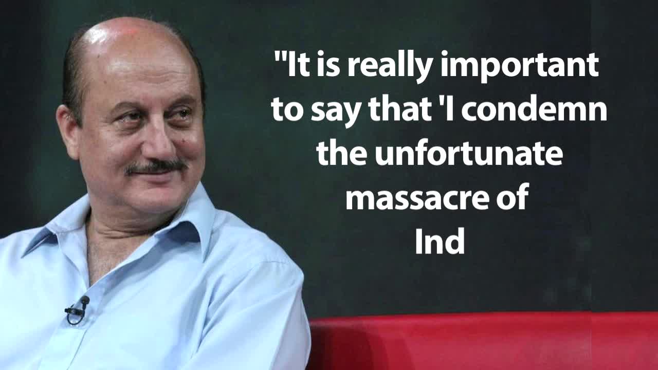 Watch Pakistani Actors Must Condemn Uri Attacks: Anupam Kher Video