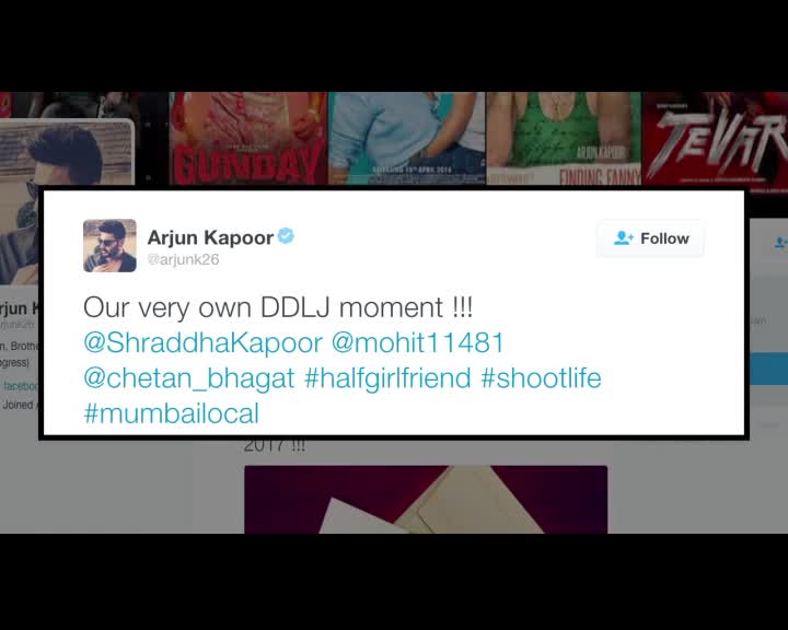 Watch Arjun-Shraddha RECREATE DDLJ Moment For Half Girlfriend Video