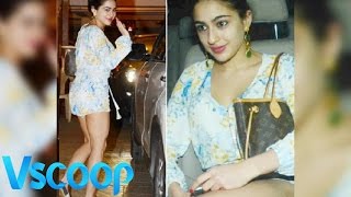 Watch Sara Ali Khan Walks Out Of Her Debut Film - VSCOOP Video