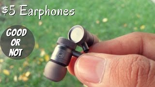 Watch $5 Earphones - good or not? Video