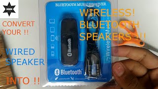 Watch How to convert your Wired Speakers into an Wireless Bluetooth Speakers Video