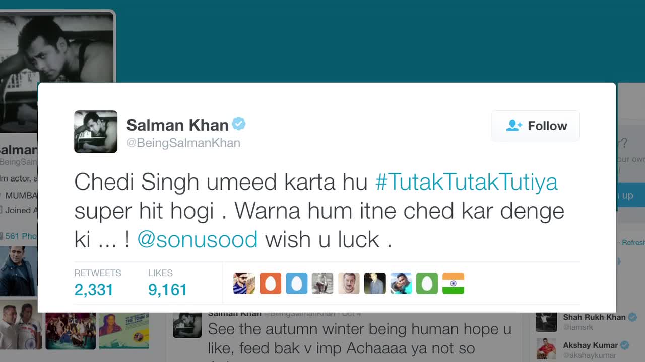 Watch Salman Khan's EPIC REMARK On 'Tutak Tutak Tutiya' Video