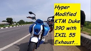 Watch Hyper Modified KTM Duke 390 with IXIL 55 Exhaust. Awesome.. Video