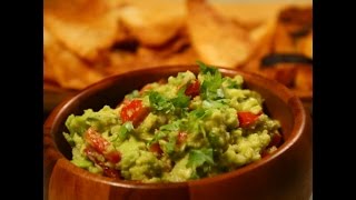 Watch Guacamole with Homemade Tortilla Chips Video