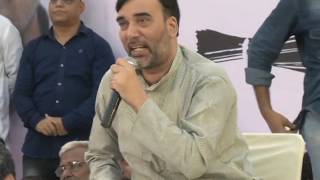 Watch Delhi Minister Gopal Rai Addresses at the protest against East Delhi MCD mayor Video