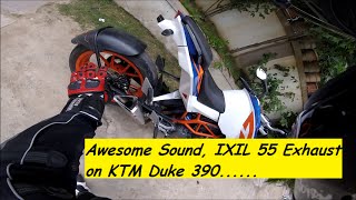 Watch Awesome Sound IXIL 55 Exhaust on KTM Duke 390. India. Video