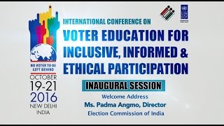 Watch Welcome Address Ms. Padma Angmo, Director Election Commission of India Video