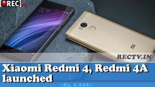 Watch Xiaomi Redmi 4, Redmi 4A launched features and specification - Latest gadget news updates Video