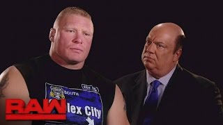 Watch Brock Lesnar explains what he'll do to Goldberg at Survivor Series: Raw, Nov. 7, 2016 Video