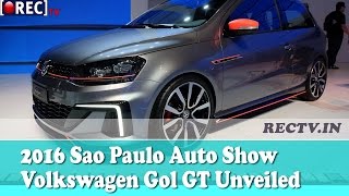 Watch 2016 Sao Paulo Auto Show Volkswagen Gol GT Concept Unveiled - Latest automobile news updates Video