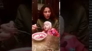Watch awsome video viral on social media child got frustrated by her mother Video